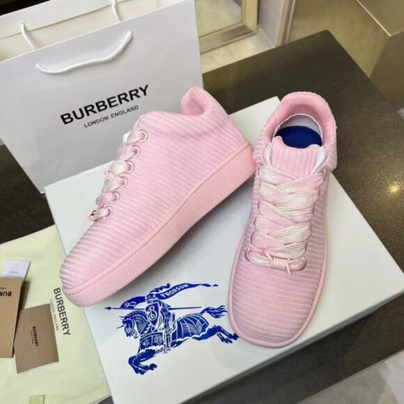 BURBERRY BOX Pink splice SNEAKERS - Picture 5 of 9